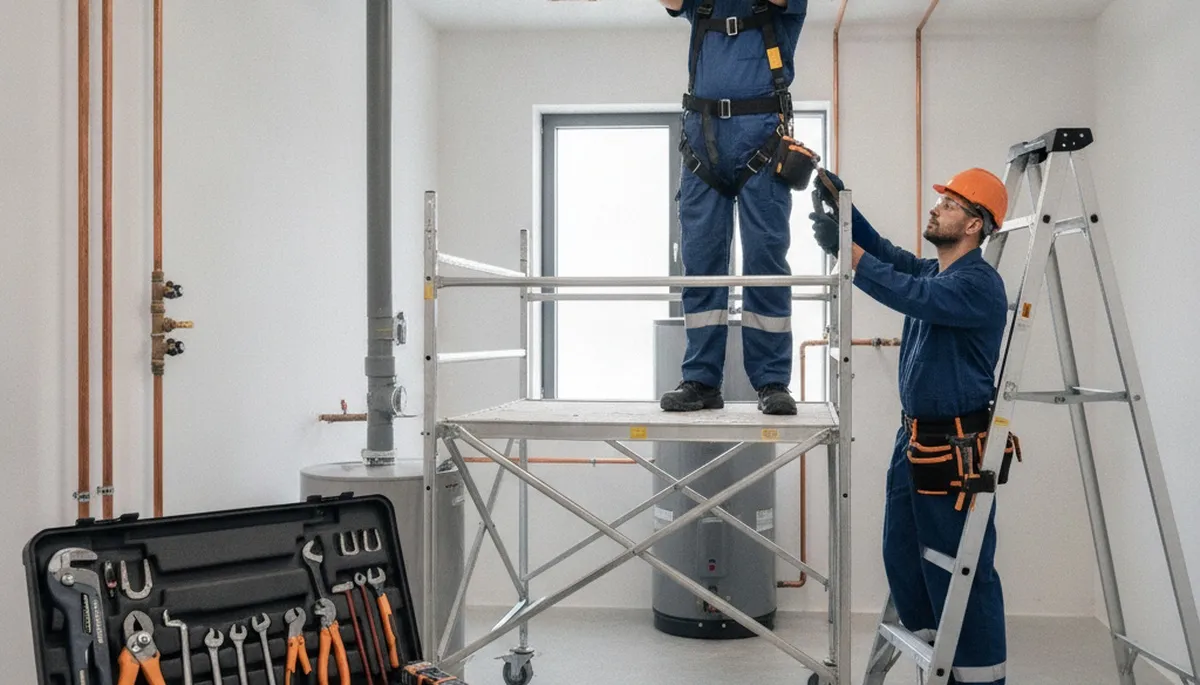Plumber repairing a home pipe in Norton, MA for reliable plumbing repair service