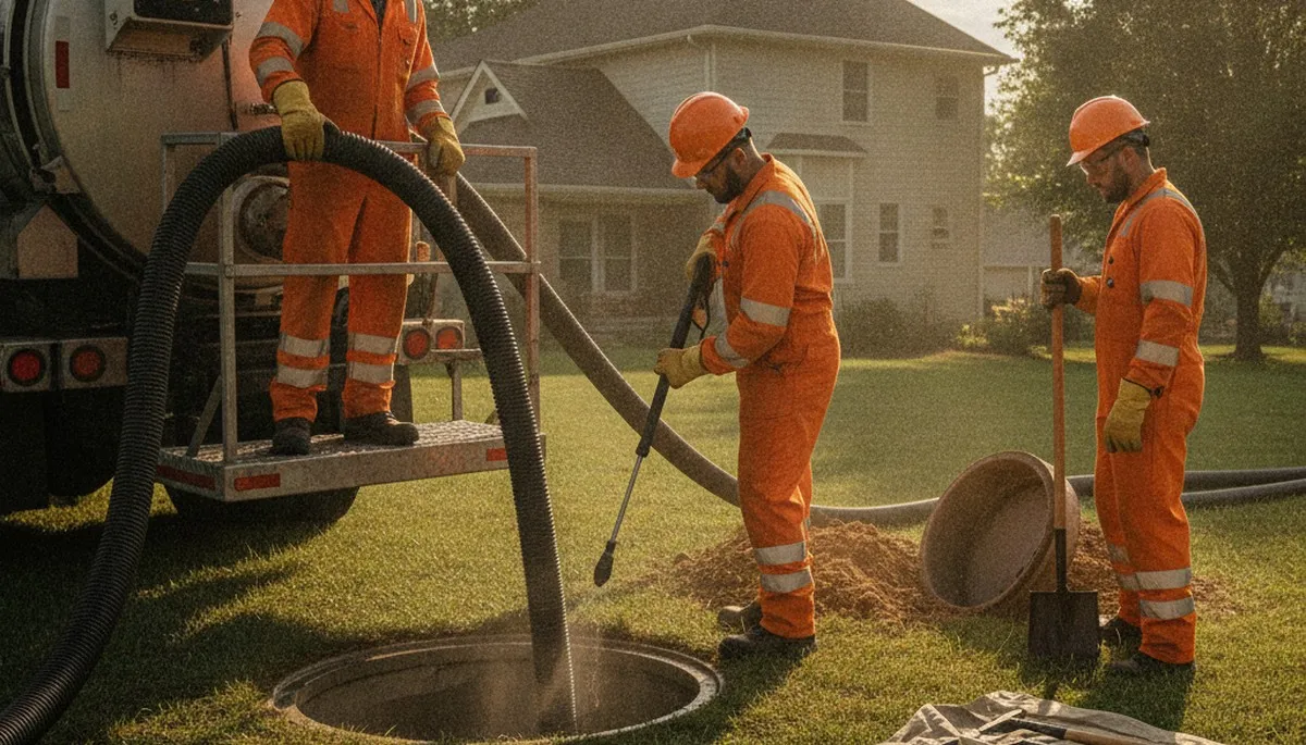 Septic tank cleaning service in Norton, MA for reliable residential plumbing maintenance