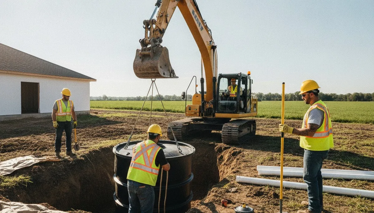 Septic tank installation for Norton, MA homes by On Call Plumbers